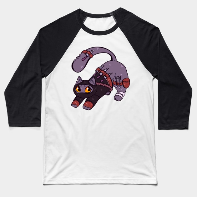 DnD Cats - Rogue Baseball T-Shirt by nomsikka